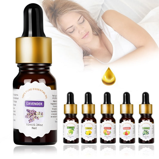 12 Styles Essential Oil Relieve Stress Natural Water-soluble Flower Fruit Aromatherapy Oil For Humidifier Lamp TSLM1