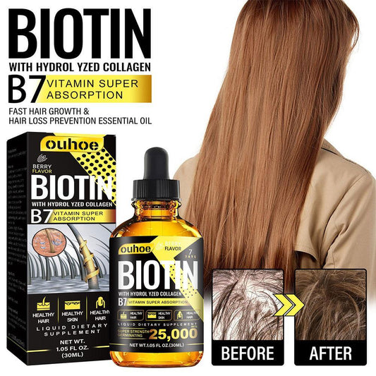 Collagen B7 Vitamin Hair Fast Growing Hair Care Essential Oils Anti Hair Loss Spray Scalp Treatment For Men Women