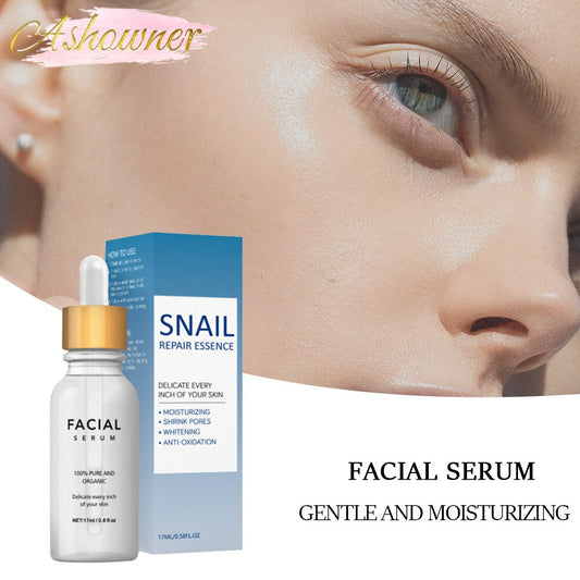 17ml Whitening Serum Snail Serum Brighten Blemish Freckle Remover Natural Moisturizing Face Serum Essence Korea Skin Care