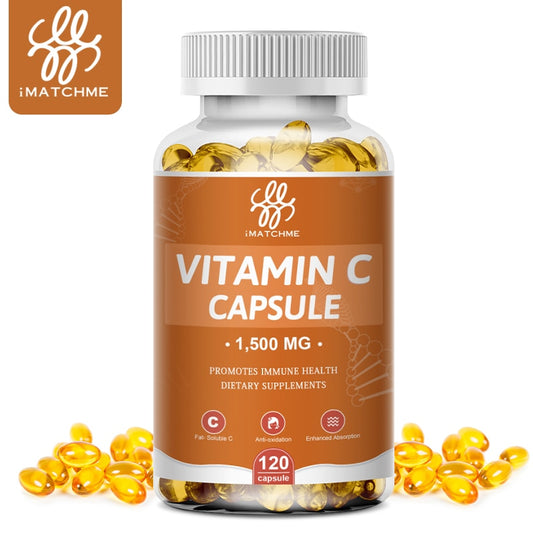 Free Shipping Vitamin C Capsules VC and Mineral Supplement To Whitening Skin Boost Immune Syetem Suitable For Whole Family