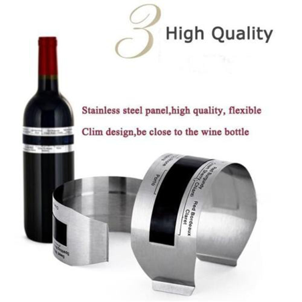Wine Collar Thermometer Bar Beverage Tool Clever Bottle Snap Thermometer LCD Display clip Sensor for Champagne beer red wine