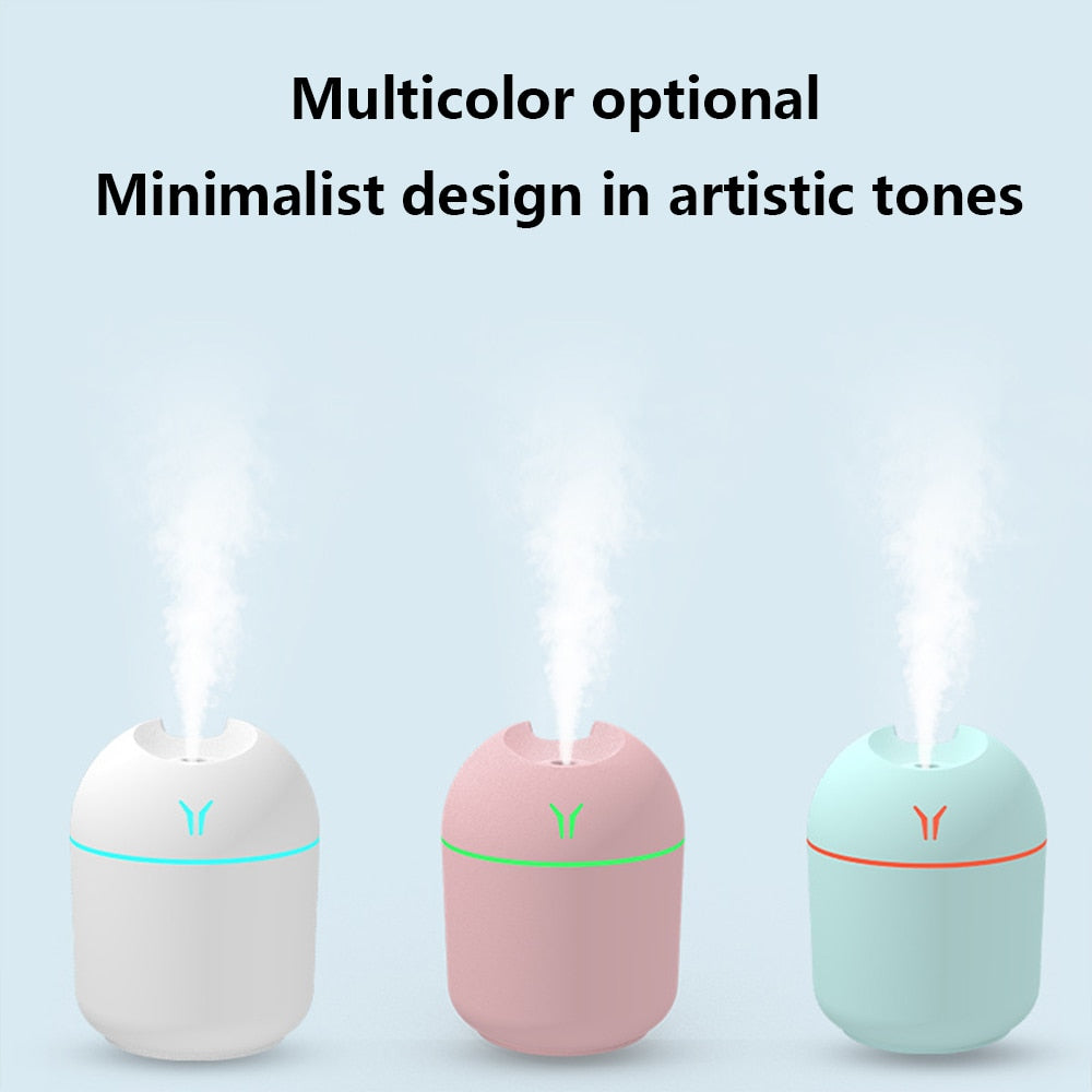 Xiaomi Air Humidifier Portable Car Air Freshener USB Aroma Diffuser for Essential Oil Ultrasonic Mist Maker with Colorful Lamp